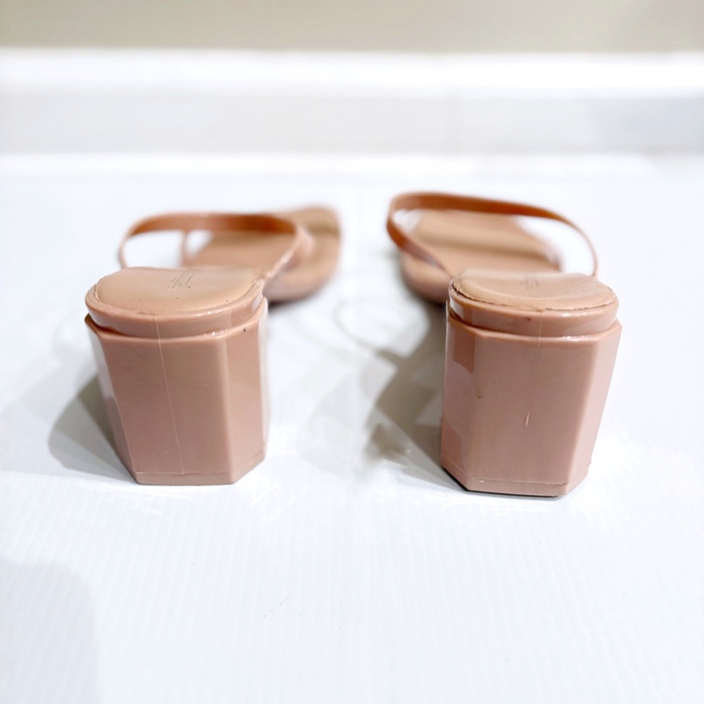 Jeffrey Campbell Blush Pink Strappy Block Heel Sandals Women’s Size 8 / 38 Comfy - Picture 4 of 6